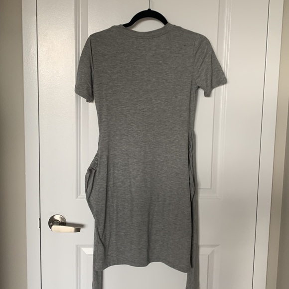 Grey Tie Dress - Picture 5 of 5